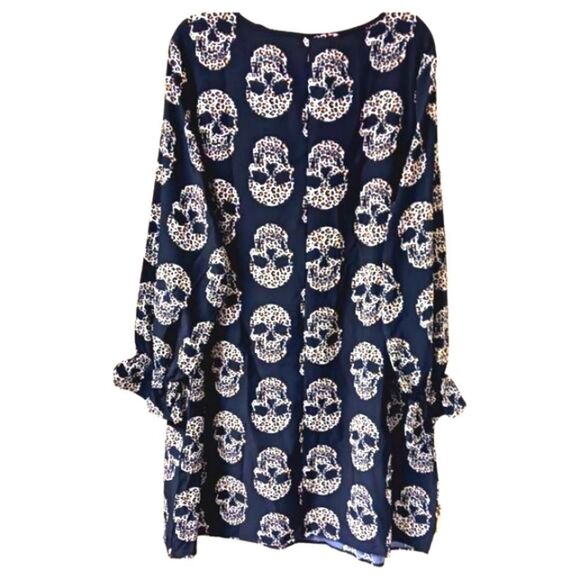 Emery Rose Plus Size Tiger Print Skull Midi dress 4X - Picture 10 of 14